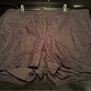 Torrid Black Lace Shorts